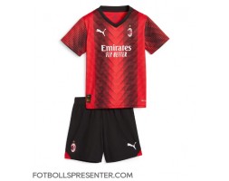 AC Milan Hemmatröja Barn 2023-24 Kortärmad (+ korta byxor)